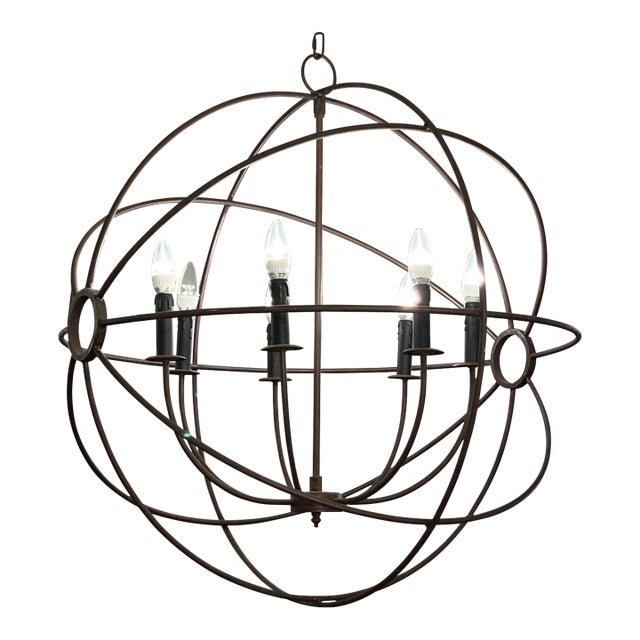 Timothy Oulton Gyro Six Light Chandelier For Sale