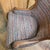 Louis XVI Revival Carved Walnut Fauteuil Armchair With Fluted Legs and Striped Upholstery, 20th Century For Sale - Image 10 of 11