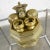 Vintage Objet d'Art East Java Indonesian Brass Tepak Sireh Betel Nut Set 7 Pieces For Sale - Image 4 of 13