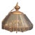 Vintage Brass and Beveled Glass Octagonal Lantern Chandelier For Sale