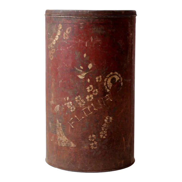 Antique Metal Flour Bin For Sale