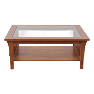 Stickley Mission Cherry Arts & Crafts Coffee Table For Sale