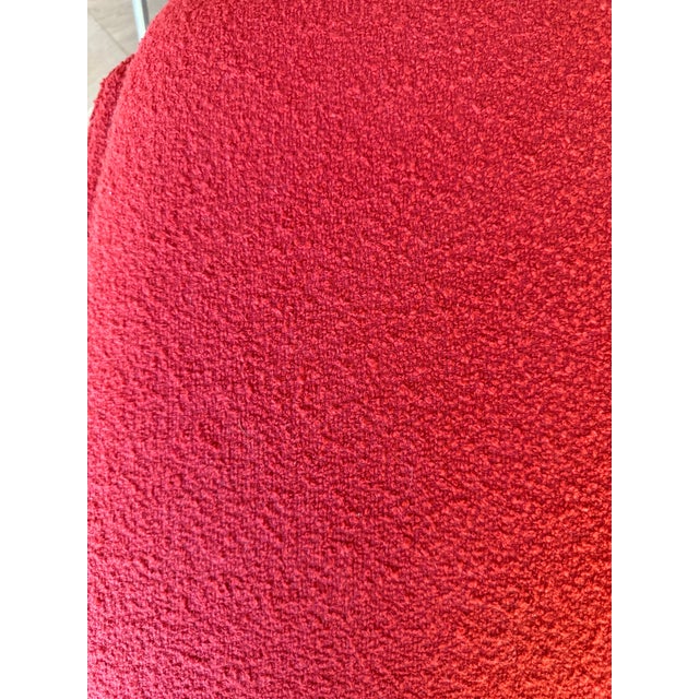 Red Knoll Womb Chair & Ottoman by Eero Saarinen For Sale - Image 8 of 12