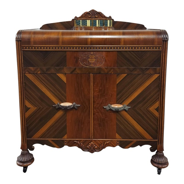 1930s Art Deco Waterfall Server Chairish