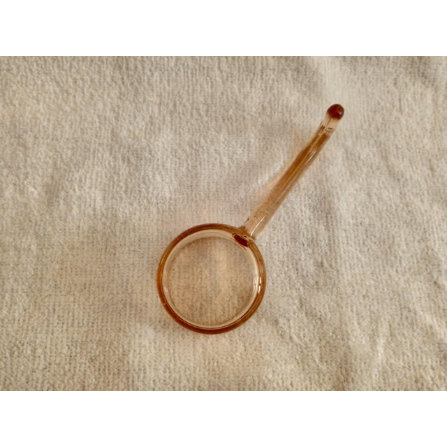 Art Deco Vintage 1920's Pink Depression Glass Spoon, Ladle For Sale - Image 3 of 4