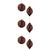 Glass Glass Ornament Set of 6 For Sale - Image 7 of 7