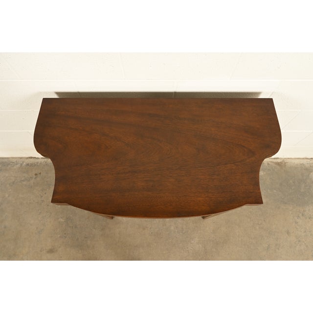 Baker Furniture Federal Inlaid Mahogany Flip-Top Console or Game Table For Sale - Image 13 of 18