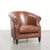 English Style Cognac-Colored Cowhide Leather Club Armchair For Sale - Image 13 of 13