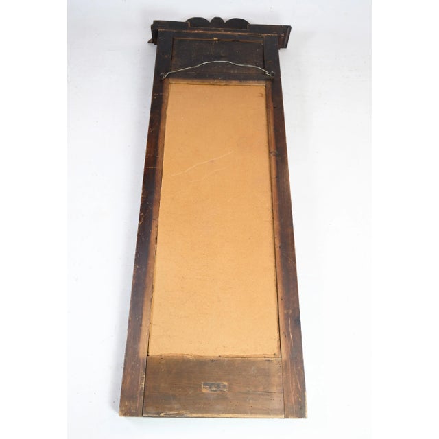 Antique mirror in mahogany from the late Empire period from around the 1840s. Dimensions in cm: H:160 W:61.