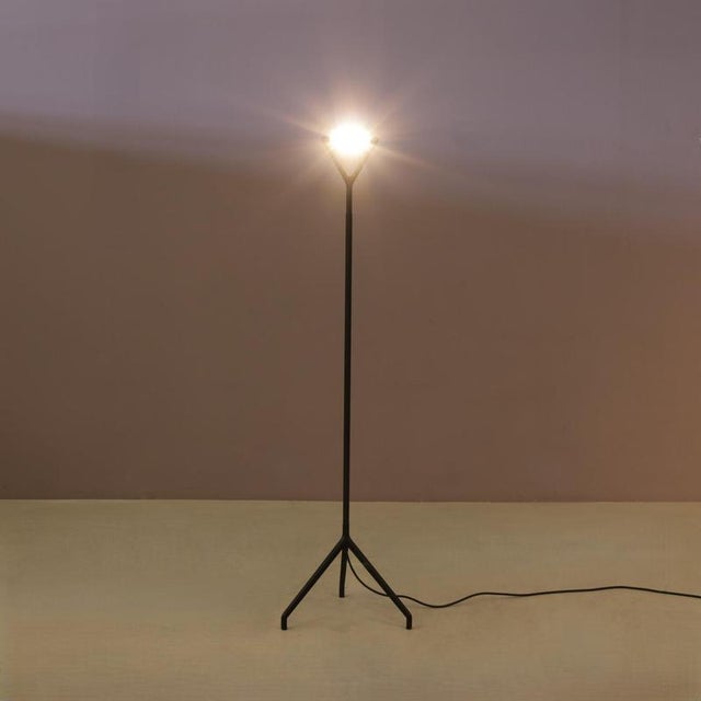Black Model Lola D15 Floor Lamp by Rizatto & Meda for Luceplan Italy, 1980s For Sale - Image 8 of 13