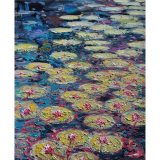 Pond of Waterlilies Oil Painting For Sale