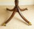 Traditional Late 19th Century English Regency Style Mahogany Oval Pedestal Dining Table With Banded Top For Sale - Image 3 of 11