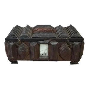 Antique "Tramp Art" Box Late 1800s to Early 1900s