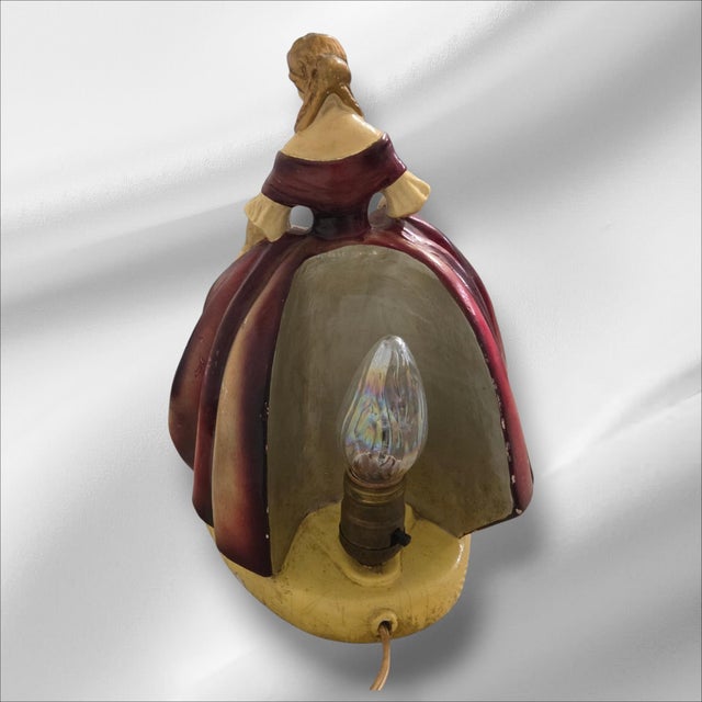 Vintage Mid-Century Modern Italian Figural Ceramic Lamp With Borzoi Dogs – Working Table Lamp For Sale In Atlanta - Image 6 of 12