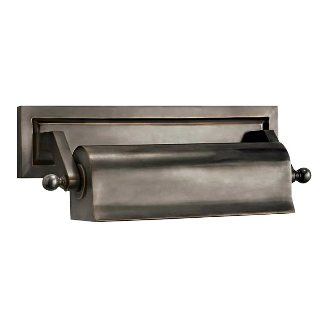 Thomas O'Brien for Visual Comfort Signature Library 10" Picture Light in Bronze For Sale