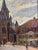 Wood Gachegov, Church in Riga (Latvia), Russian Painting, 1961 For Sale - Image 7 of 12