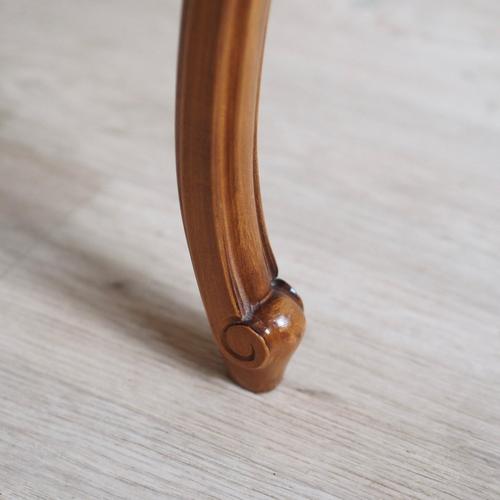 Vintage Coffee Table with Viennese Cane Webbing and Glass Top, 1950s For Sale - Image 13 of 14