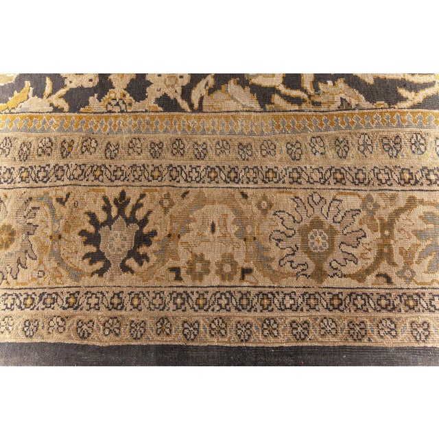 Textile 1920s Persian Sultanabad Botanic Handmade Wool Rug For Sale - Image 7 of 9