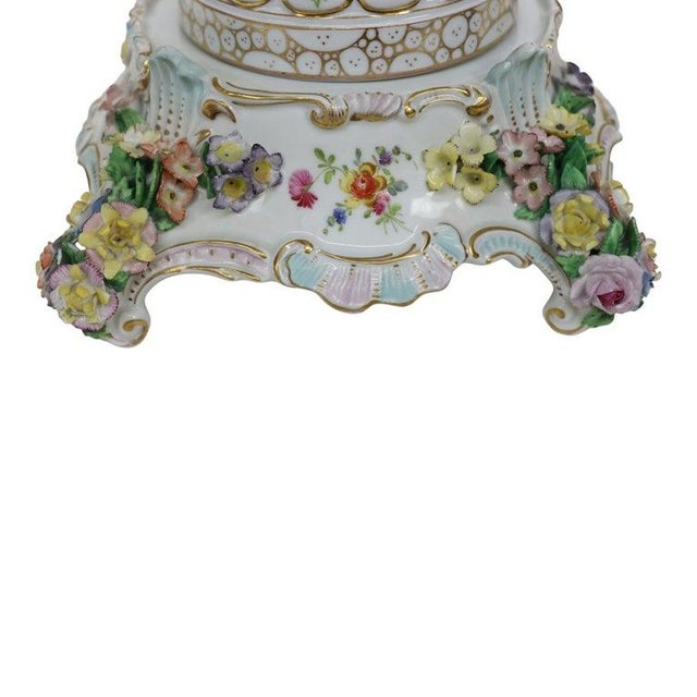 Meissen Louis XIV Style Figural & Floral Pictorial Porcelain Urn C1880 For Sale - Image 13 of 18