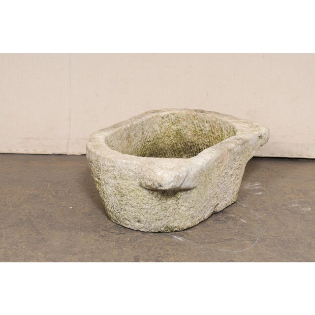 Stone Spanish 19th Centuryentury Carved-Stone Water Trough For Sale - Image 7 of 11