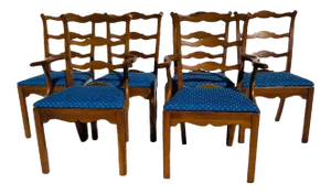 70's Timeless Statton Cherry Wood Dining Chairs S/6