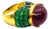 Bochic “Orient” Vintage Blue Sapphire, Ruby & Emerald Ring 18K Gold & Silver For Sale