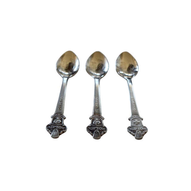 ROLEX BUCHERER LUGANO COLLECTOR SPOONS (Set of 3) Era: Vintage Promotional Items Origin: Switzerland Location: Lugano...