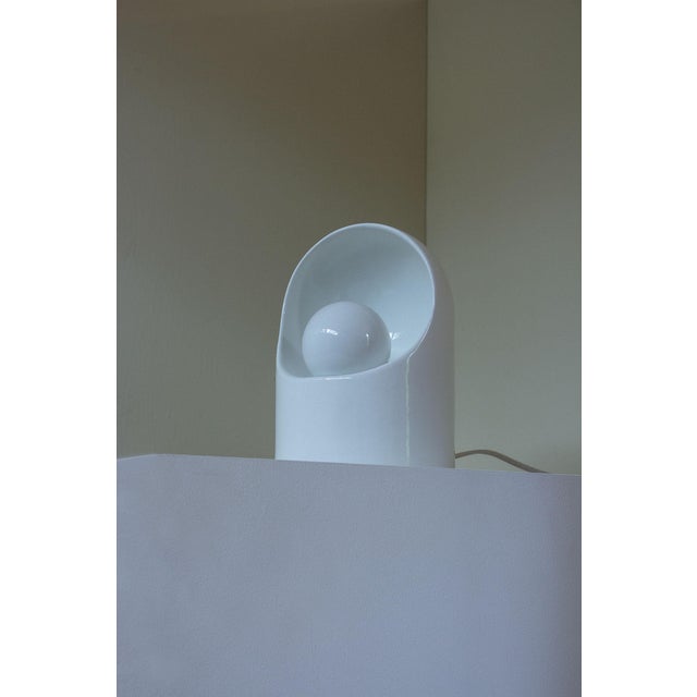 Mid-Century Modern Italian Ceramic Table Lamp by Marcello Cuneo for Teh, 1970s For Sale - Image 3 of 11