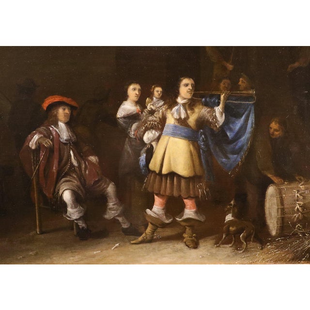Anthony Palamedesz, Palamedesz Guardhouse, 1630, Oil on Board For Sale - Image 7 of 15
