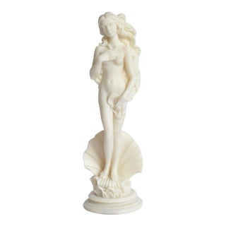 Vintage Alabaster Statue of Botticelli's Venus For Sale