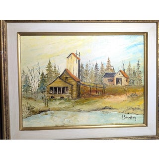Vintage Swedish Oil Painting by John Edmund Strandberg 1930s For Sale