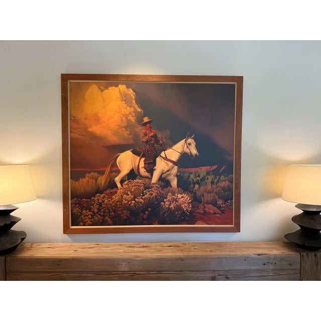 2020s Signed Mark Maggiori “Electric Desert” XXL Canvas Print Painting Signed For Sale - Image 5 of 5