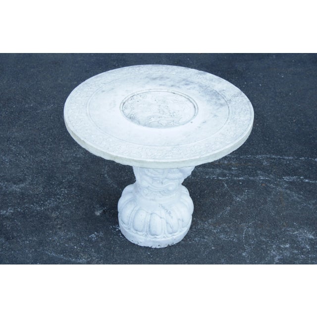 Late 20th Century Chinese Carved Marble Garden Table & Stools Set - Set of 5 For Sale - Image 9 of 13