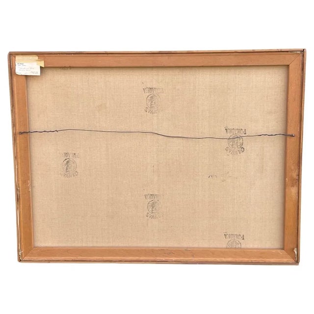 Mid 20th Century Pat Berger Abstract Oil Painting “Variations of a Theme #2” Sculptural For Sale In Los Angeles - Image 6 of 10