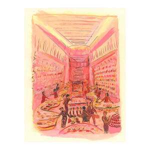 The Zitomer Pharmacy NyC Figurative Contemporary Print by Pauline De Roussy De Sales