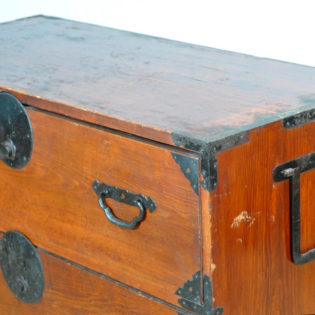 Japanese Tansu Chest of Drawers, 1870s For Sale - Image 6 of 15