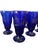 Gorgeous Vintage Cobalt Blue Glasses. Great for wine, water or fabulous cocktails.