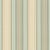 Sample - Schumacher Saratoga Cotton Stripe Fabric in Aqua/Flax/Mocha For Sale