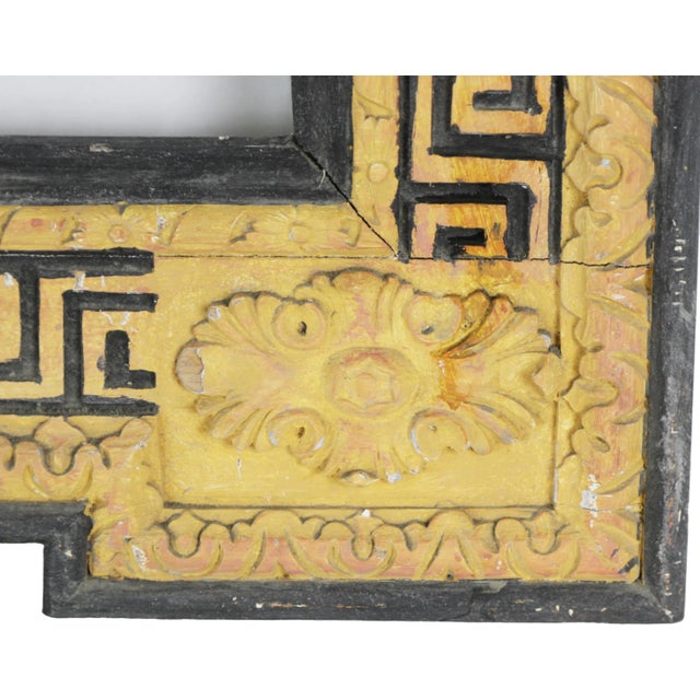 Hand-Carved Greek Key Design Framed Mirror For Sale - Image 10 of 11