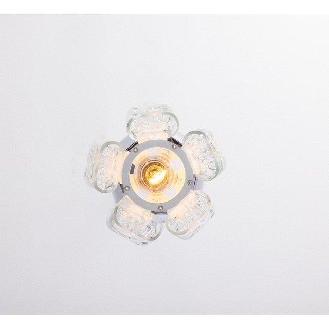 Murano Tube Pendant Light by Doria, 1970s For Sale - Image 6 of 12