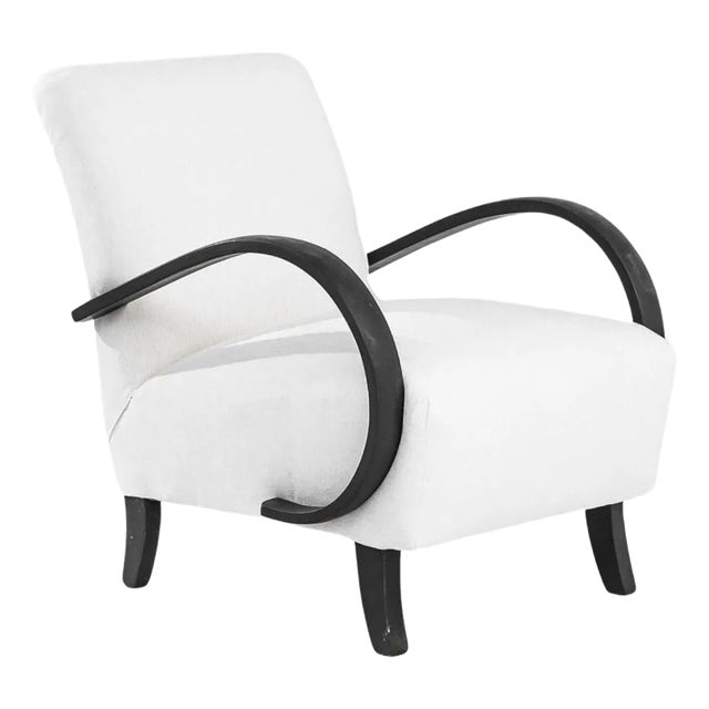 1930s Czech Wooden Armchair by J. Halabala For Sale