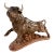 Mid-Century Vintage Ceramic Sculpture of a Bull For Sale