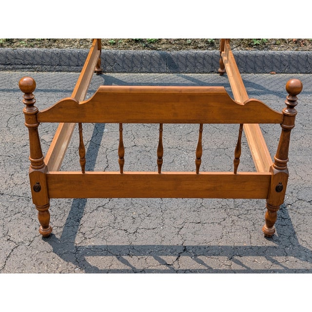 Infuse your interior with early American warmth and heritage craftsmanship with this authentic 1981 Ethan Allen Heirloom...