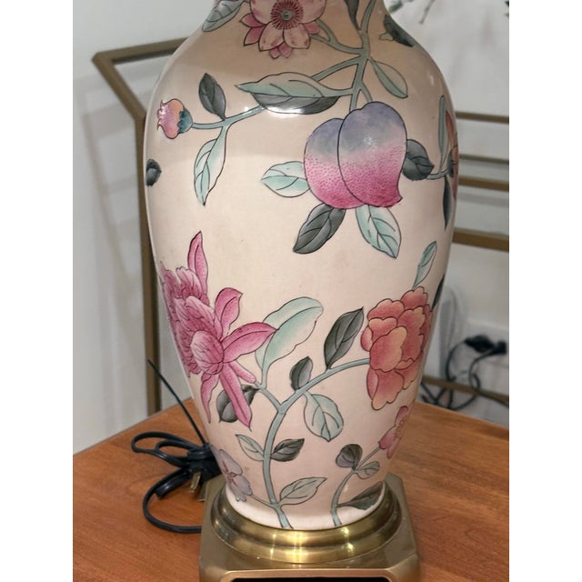 Chinoiserie Late 20th Century Wildwood Chinoiserie 3-Way Lamp With Shade For Sale - Image 3 of 11