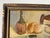 1949 Vintage Still Life Kitchen Setting Oil on Board Painting, Wood Framed For Sale In Miami - Image 6 of 12