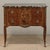 Mid 20th Century Antique French Louis XVI Style Marquetry Marble Top Commode For Sale - Image 5 of 18