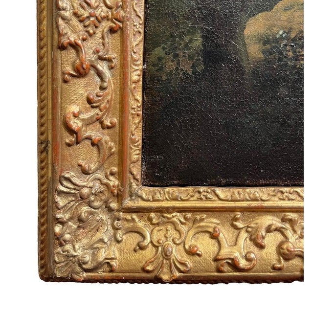 Francesco Zuccarelli, Landscape with River and Waterfall, Oil on Canvas, 18th Century, Framed For Sale - Image 11 of 13