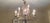 Spanish revival formal dining chandelier with flour de lis accents. Used but in perfect condition.