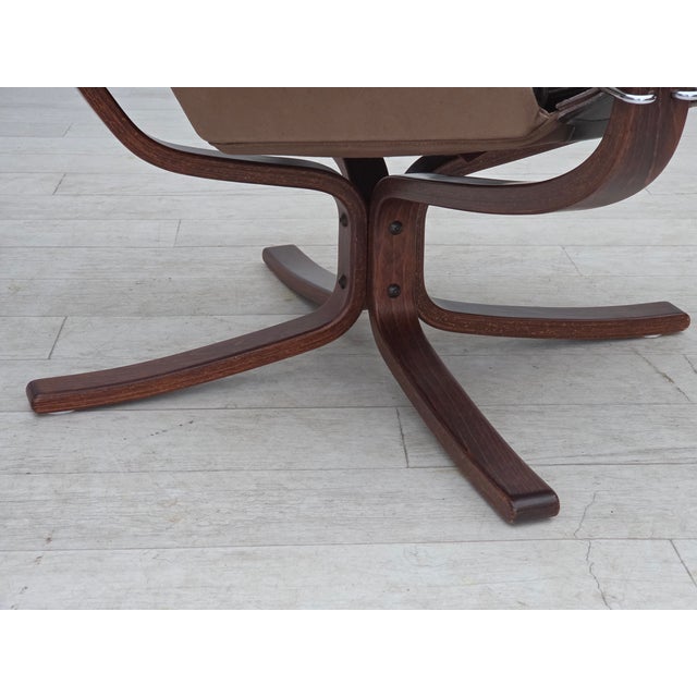 Mid-Century Modern Norwegian Falcon Lounge Chair by Sigurd Ressel for Vatne Møbler, 1970s For Sale - Image 3 of 18