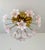 Murano Style Flush Mount Light Pink Flower Ceiling Light Glass Chandelier For Sale - Image 10 of 14